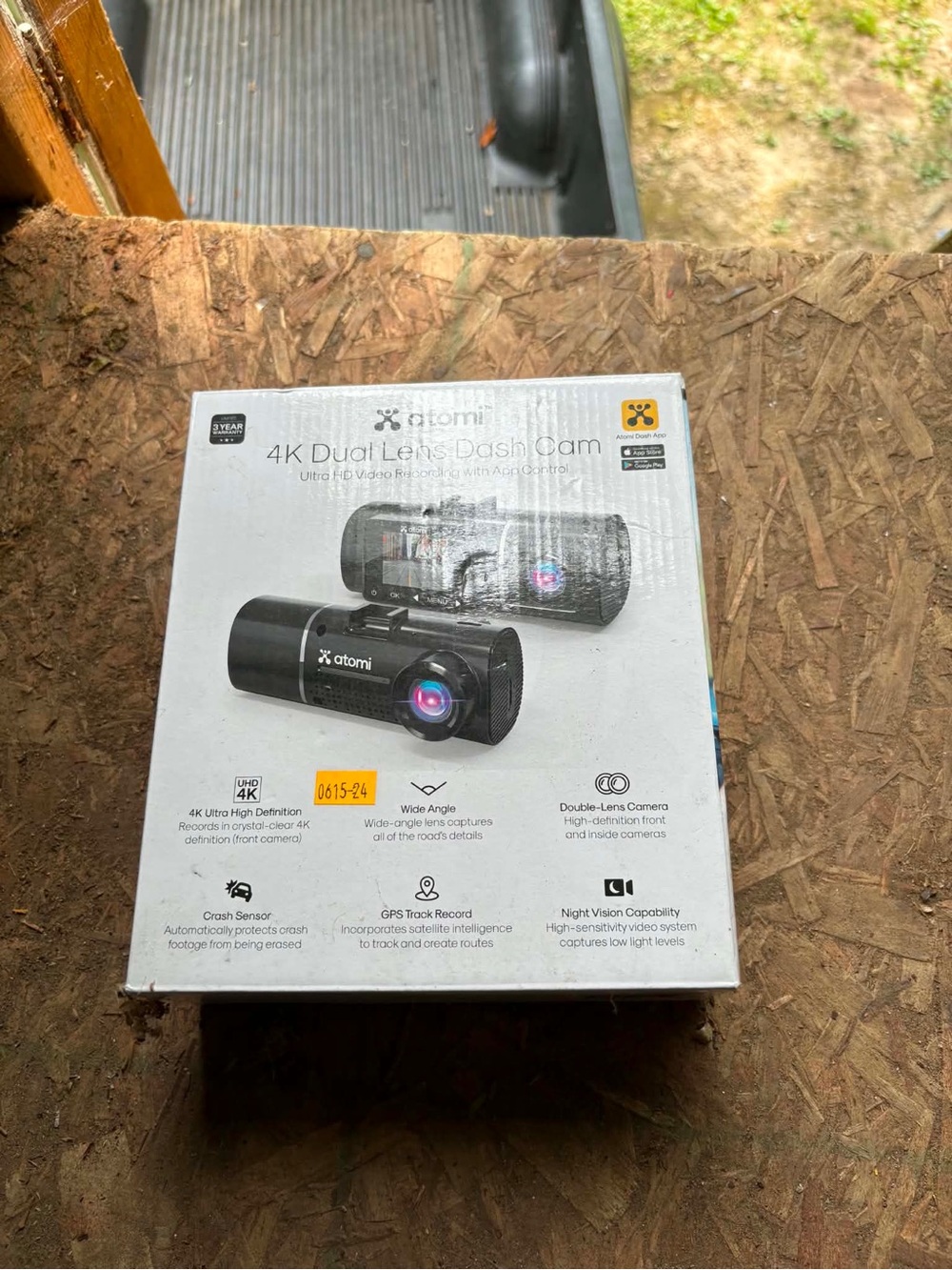 4K Dual Lens Dash Cam - Black